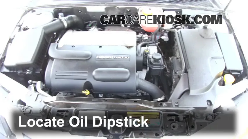2010 Saab 9-3 2.0T 2.0L 4 Cyl. Turbo Sedan Oil Check Oil Level